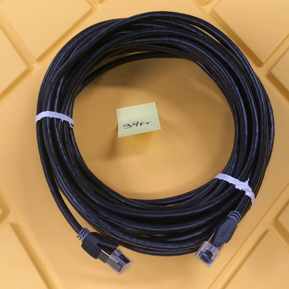 34ft Cat 8 Ethernet RJ45 LAN Cable 40Gbps Patch Network Gold Plated. Tesmax - Picture 7 of 7